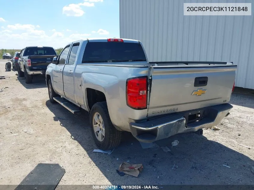 2GCRCPEC3K1121848 2019 Chevrolet Silverado 1500 Ld Lt