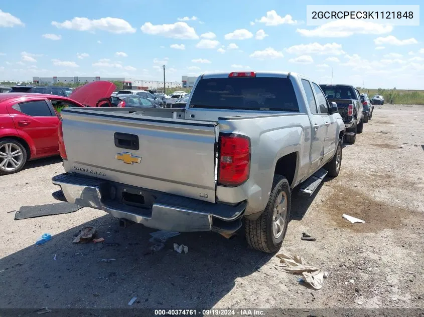 2GCRCPEC3K1121848 2019 Chevrolet Silverado 1500 Ld Lt