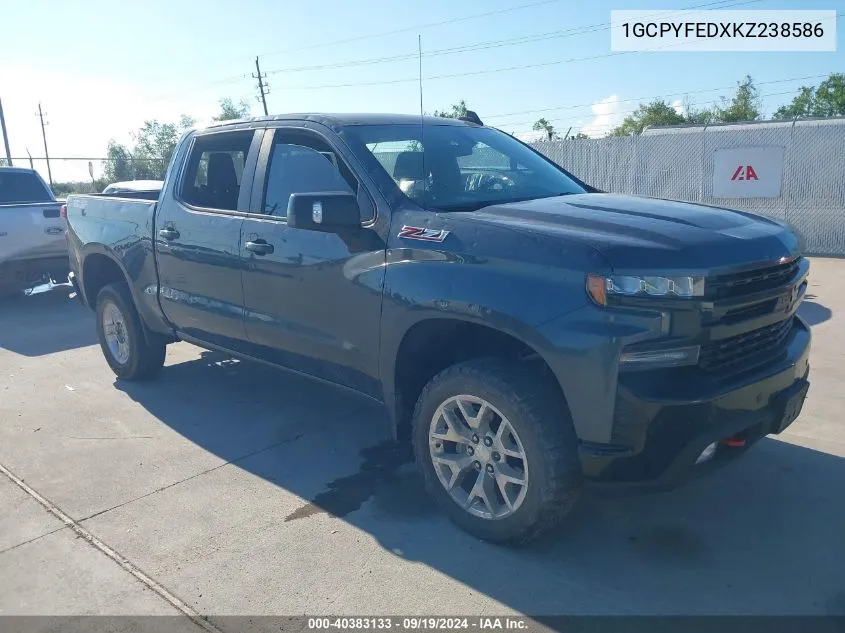 2019 Chevrolet Silverado 1500 Lt Trail Boss VIN: 1GCPYFEDXKZ238586 Lot: 40383133