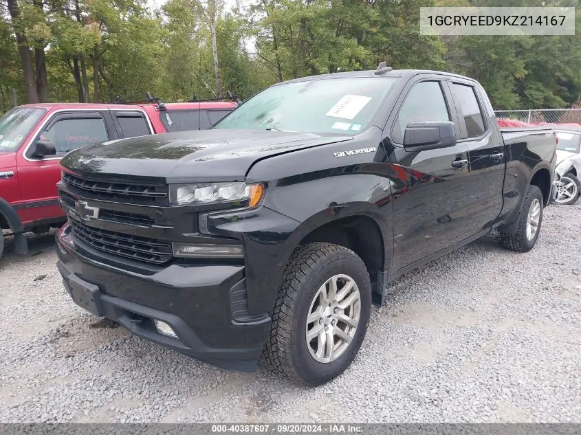 2019 Chevrolet Silverado 1500 Rst VIN: 1GCRYEED9KZ214167 Lot: 40387607