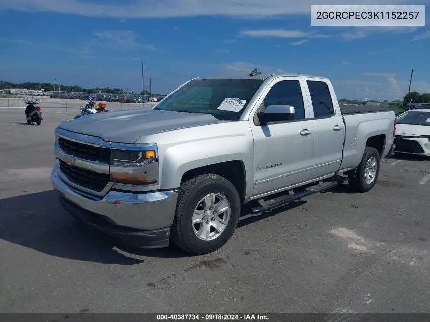 2GCRCPEC3K1152257 2019 Chevrolet Silverado 1500 Ld Lt