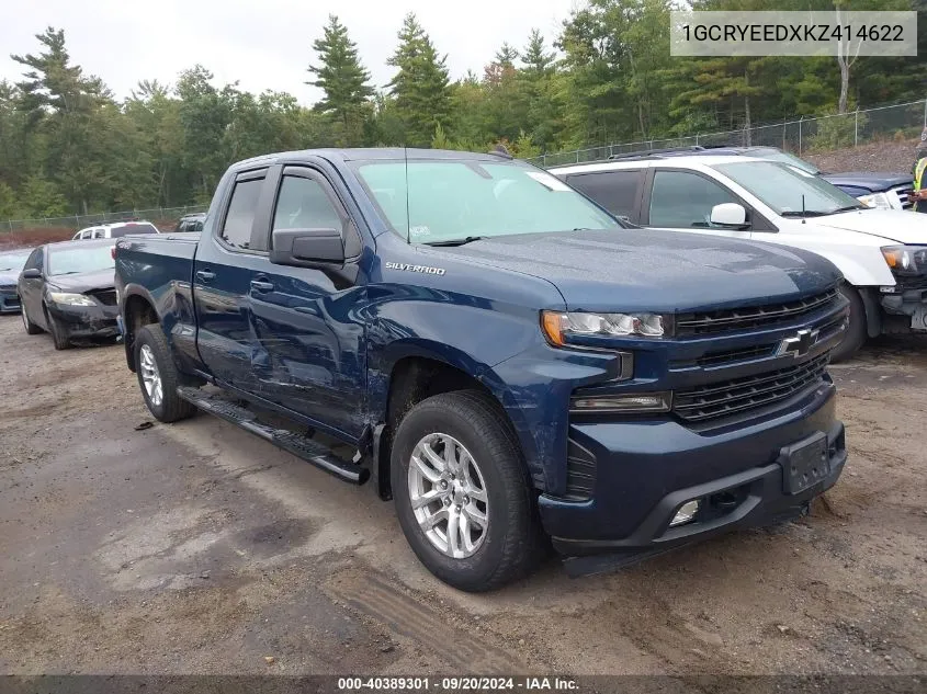 2019 Chevrolet Silverado 1500 Rst VIN: 1GCRYEEDXKZ414622 Lot: 40389301