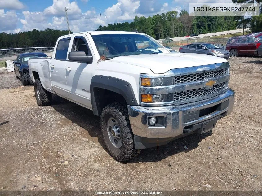 2019 Chevrolet Silverado 2500Hd Lt VIN: 1GC1KSEG9KF247744 Lot: 40390026