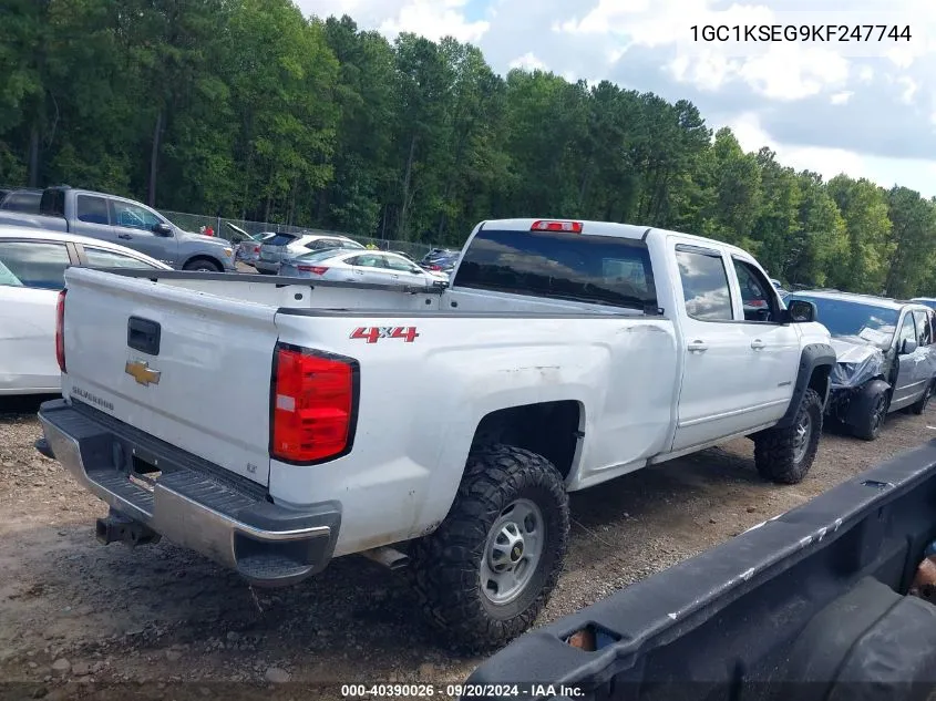 2019 Chevrolet Silverado 2500Hd Lt VIN: 1GC1KSEG9KF247744 Lot: 40390026