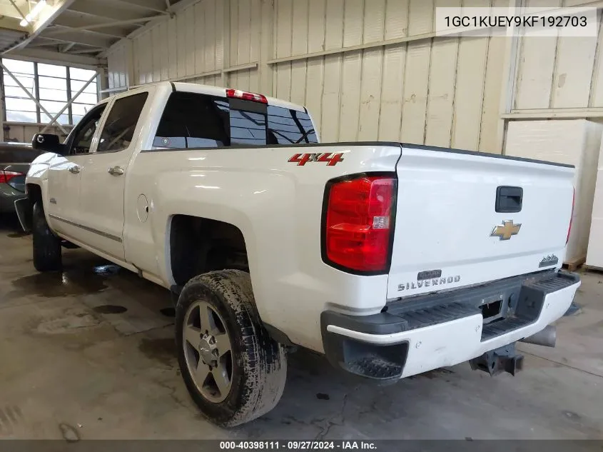 2019 Chevrolet Silverado 2500Hd High Country VIN: 1GC1KUEY9KF192703 Lot: 40398111