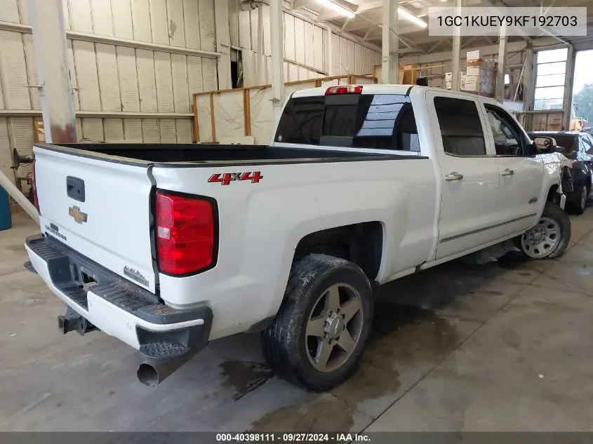 2019 Chevrolet Silverado 2500Hd High Country VIN: 1GC1KUEY9KF192703 Lot: 40398111