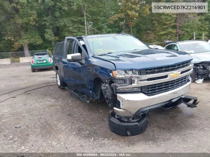 2019 Chevrolet Silverado 1500 Lt VIN: 1GCRWCED7KZ216901 Lot: 40399864