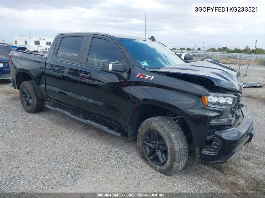 2019 Chevrolet Silverado 1500 Lt Trail Boss VIN: 3GCPYFED1KG233521 Lot: 40408483