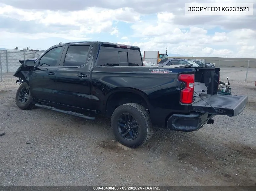 3GCPYFED1KG233521 2019 Chevrolet Silverado 1500 Lt Trail Boss