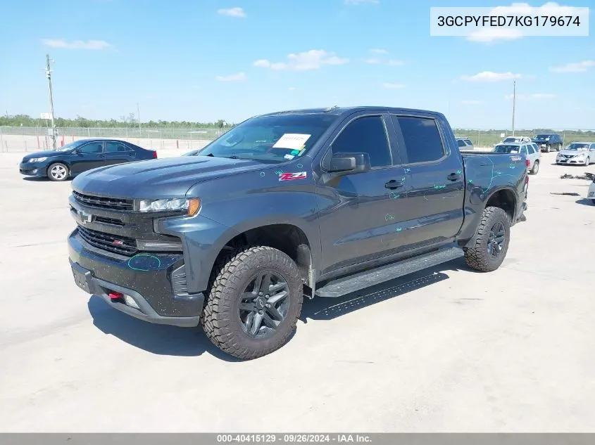 2019 Chevrolet Silverado 1500 Lt Trail Boss VIN: 3GCPYFED7KG179674 Lot: 40415129