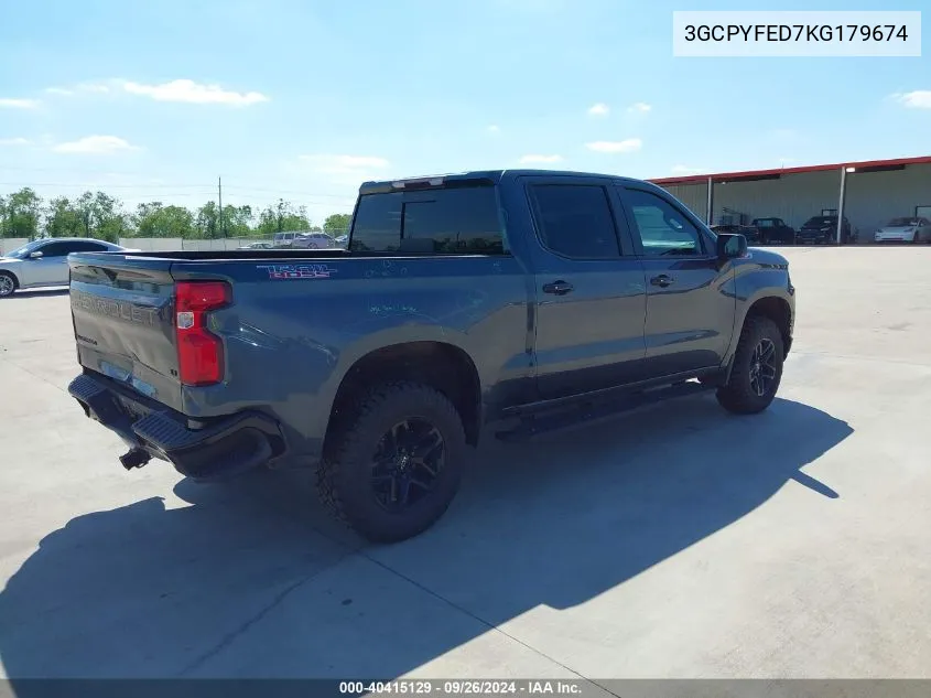 3GCPYFED7KG179674 2019 Chevrolet Silverado 1500 Lt Trail Boss