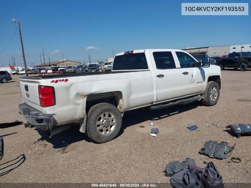 2019 Chevrolet Silverado 3500Hd Wt VIN: 1GC4KVCY2KF193553 Lot: 40421649