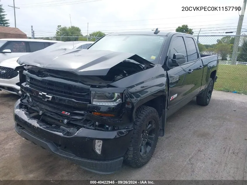 2019 Chevrolet Silverado Ld K1500 Lt VIN: 2GCVKPEC0K1157790 Lot: 40422945