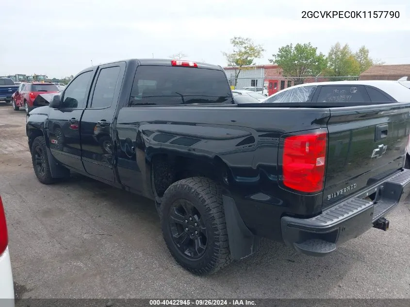 2019 Chevrolet Silverado Ld K1500 Lt VIN: 2GCVKPEC0K1157790 Lot: 40422945