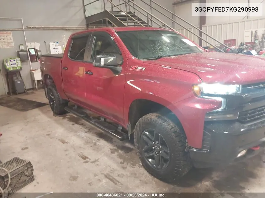 2019 Chevrolet Silverado 1500 Lt Trail Boss VIN: 3GCPYFED7KG290998 Lot: 40436021