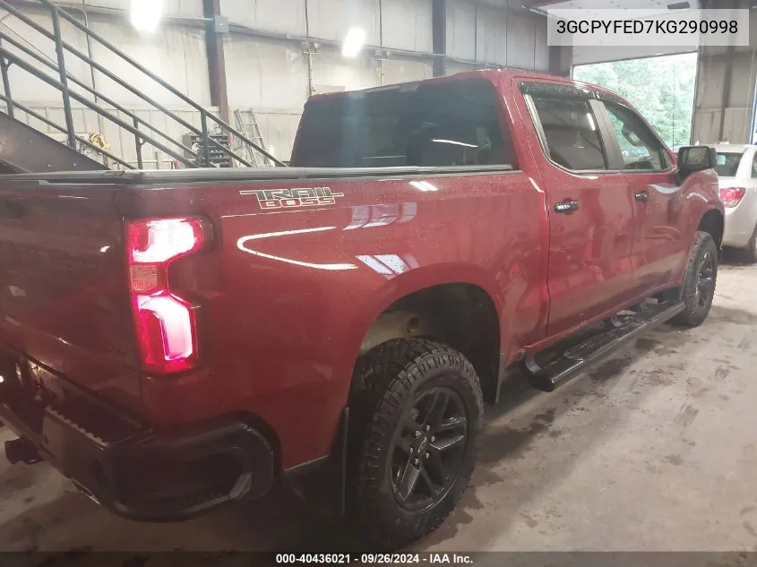 3GCPYFED7KG290998 2019 Chevrolet Silverado 1500 Lt Trail Boss