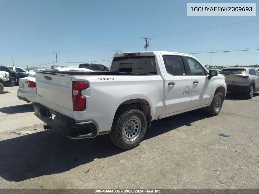 1GCUYAEF6KZ309693 2019 Chevrolet Silverado 1500 Work Truck