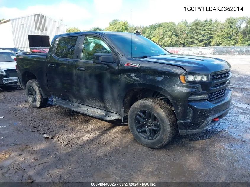 2019 Chevrolet Silverado 1500 Lt Trail Boss VIN: 1GCPYFED4KZ362014 Lot: 40448826