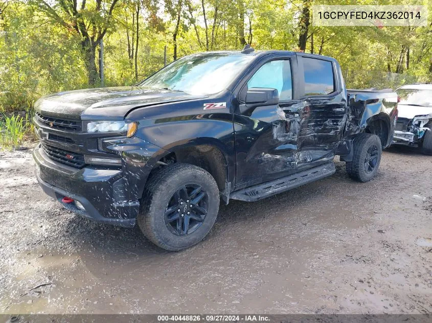 2019 Chevrolet Silverado 1500 Lt Trail Boss VIN: 1GCPYFED4KZ362014 Lot: 40448826