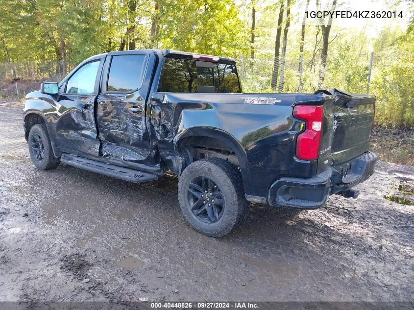 1GCPYFED4KZ362014 2019 Chevrolet Silverado 1500 Lt Trail Boss