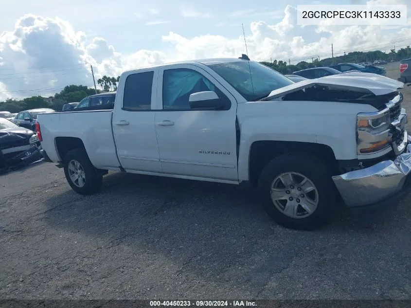 2019 Chevrolet Silverado Ld C1500 Lt VIN: 2GCRCPEC3K1143333 Lot: 40450233