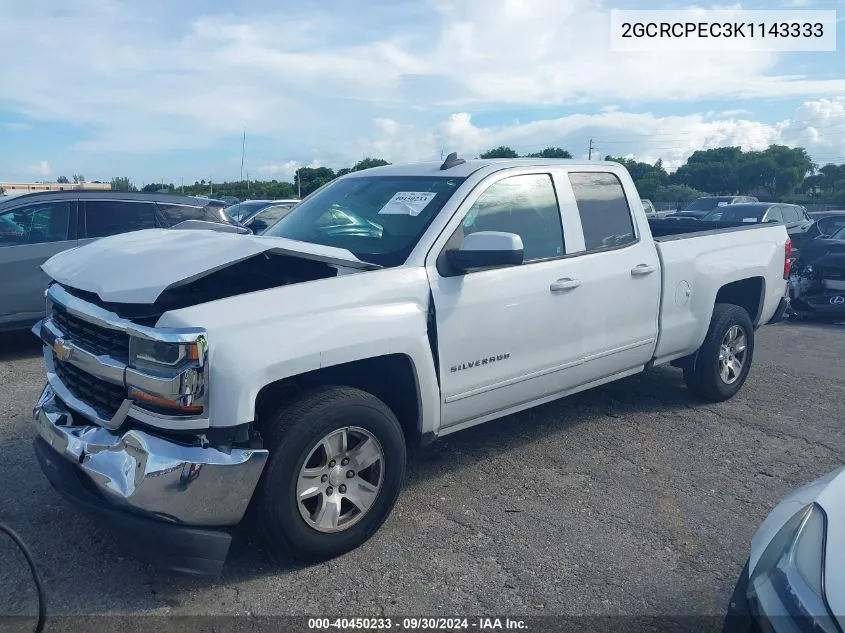 2019 Chevrolet Silverado Ld C1500 Lt VIN: 2GCRCPEC3K1143333 Lot: 40450233