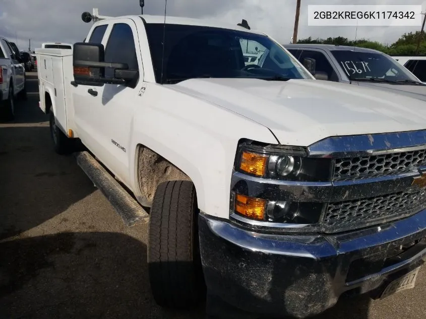 2GB2KREG6K1174342 2019 Chevrolet Silverado 2500Hd Wt