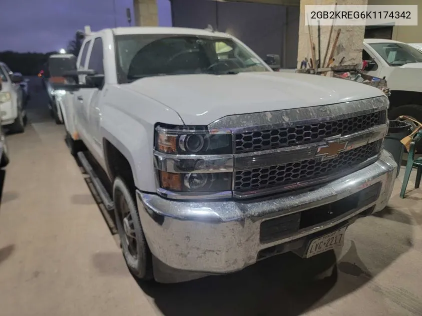 2GB2KREG6K1174342 2019 Chevrolet Silverado 2500Hd Wt