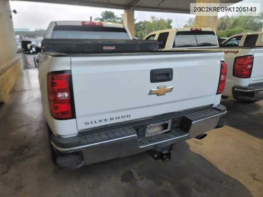 2019 Chevrolet Silverado 2500Hd Wt VIN: 2GC2KREG9K1205143 Lot: 40454038