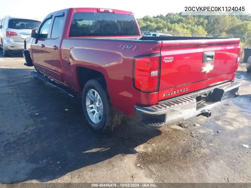 2GCVKPEC0K1124045 2019 Chevrolet Silverado 1500 Ld Lt