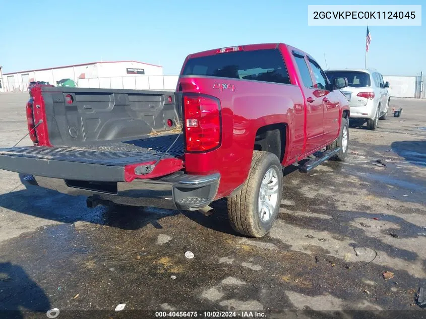 2GCVKPEC0K1124045 2019 Chevrolet Silverado 1500 Ld Lt