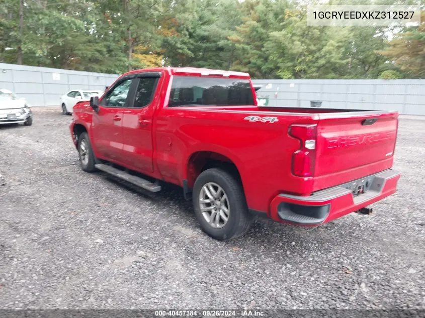 2019 Chevrolet Silverado 1500 Rst VIN: 1GCRYEEDXKZ312527 Lot: 40457384