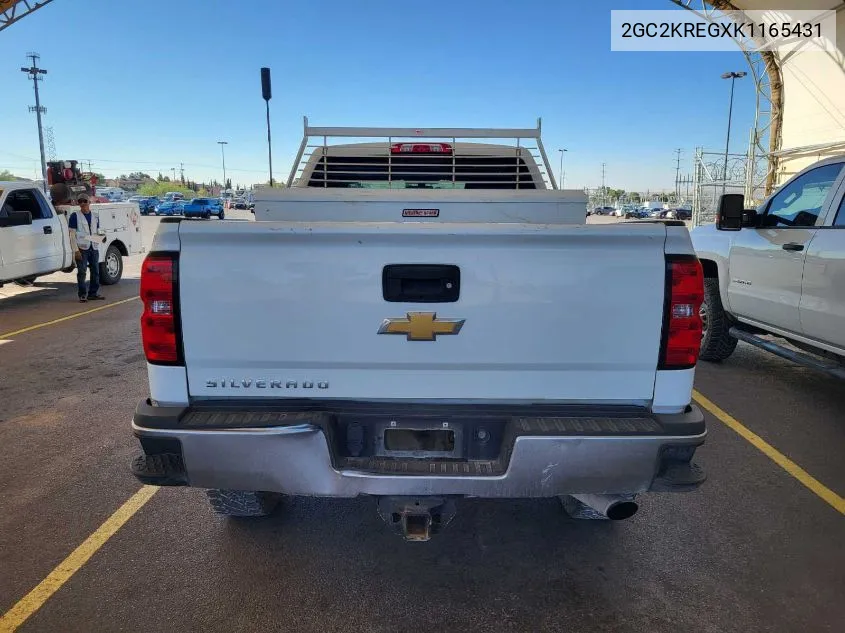 2019 Chevrolet Silverado 2500Hd Wt VIN: 2GC2KREGXK1165431 Lot: 40460261