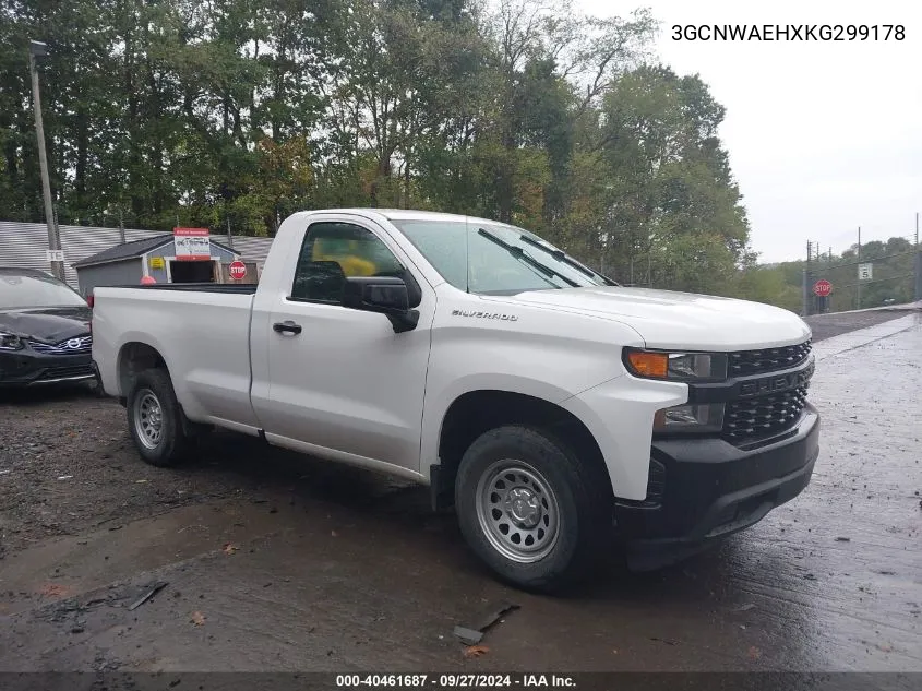 2019 Chevrolet Silverado 1500 Work Truck VIN: 3GCNWAEHXKG299178 Lot: 40461687