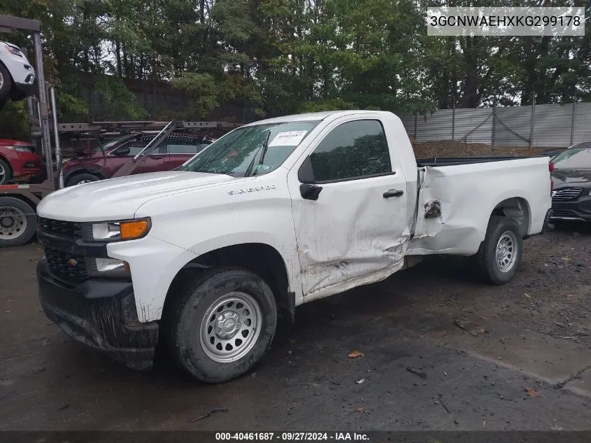 2019 Chevrolet Silverado 1500 Work Truck VIN: 3GCNWAEHXKG299178 Lot: 40461687