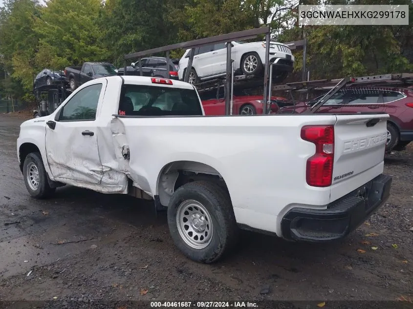 2019 Chevrolet Silverado 1500 Work Truck VIN: 3GCNWAEHXKG299178 Lot: 40461687