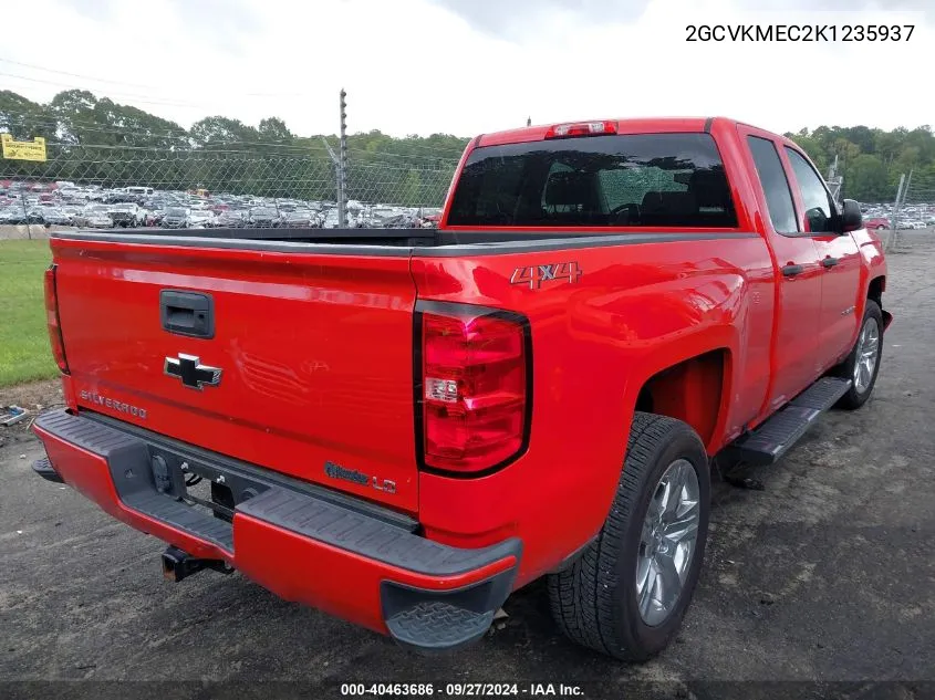 2019 Chevrolet Silverado 1500 Ld Silverado Custom VIN: 2GCVKMEC2K1235937 Lot: 40463686