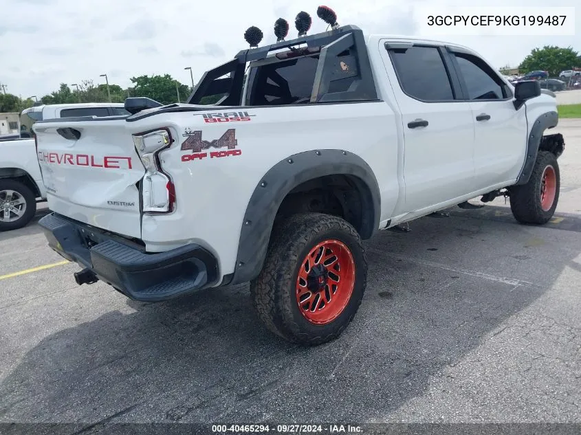 3GCPYCEF9KG199487 2019 Chevrolet Silverado 1500 Custom Trail Boss