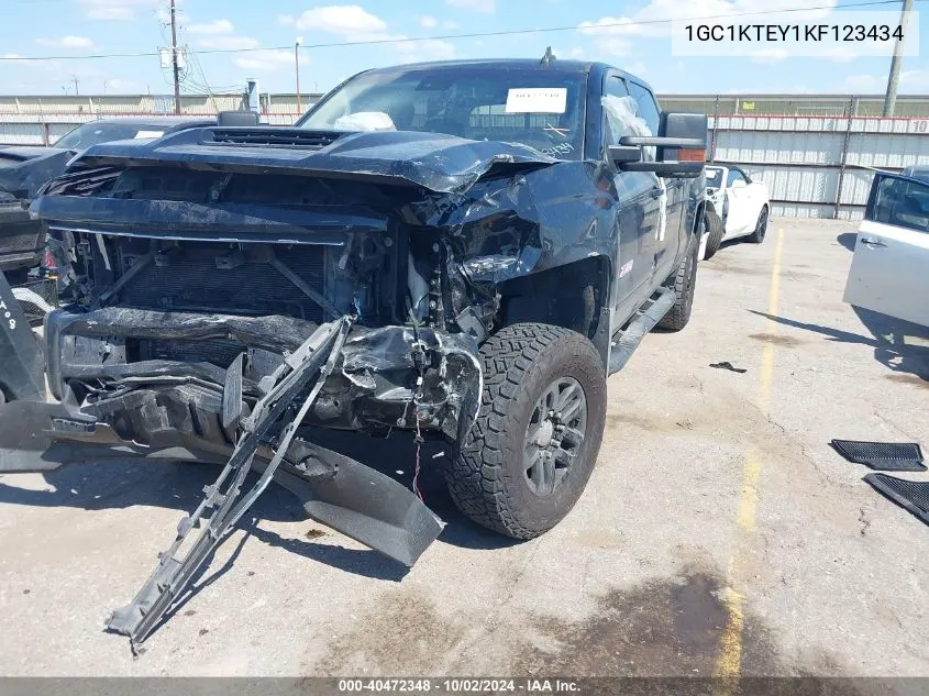 2019 Chevrolet Silverado 2500Hd Ltz VIN: 1GC1KTEY1KF123434 Lot: 40472348