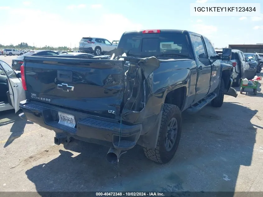 2019 Chevrolet Silverado 2500Hd Ltz VIN: 1GC1KTEY1KF123434 Lot: 40472348