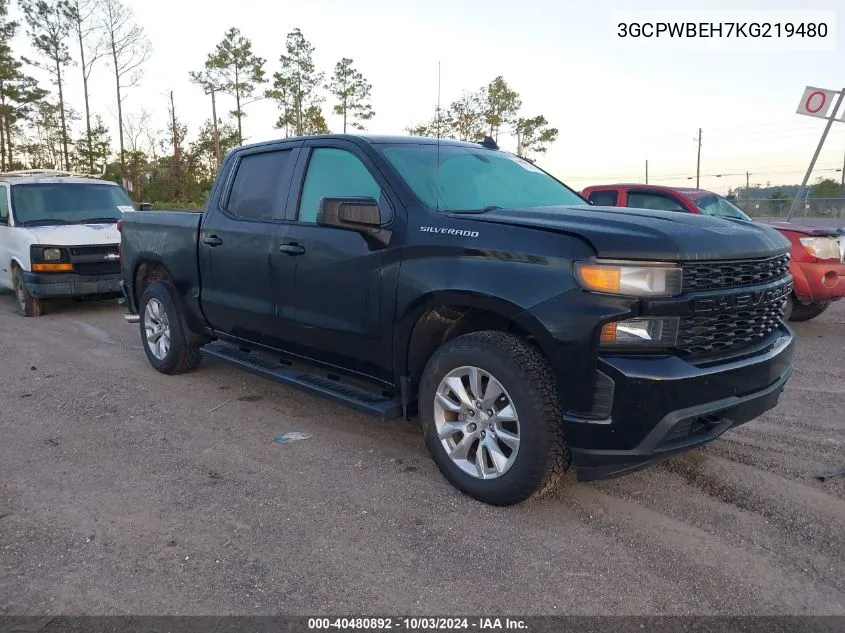 3GCPWBEH7KG219480 2019 Chevrolet Silverado 1500 Custom