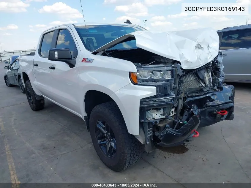 2019 Chevrolet Silverado 1500 Lt Trail Boss VIN: 3GCPYFED3KG169143 Lot: 40483643