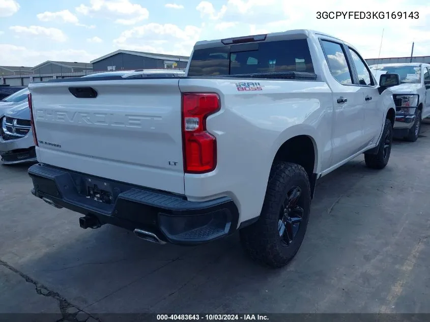 3GCPYFED3KG169143 2019 Chevrolet Silverado 1500 Lt Trail Boss