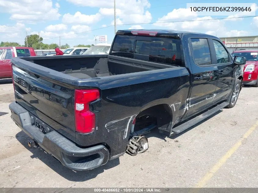 2019 Chevrolet Silverado 1500 Lt Trail Boss VIN: 1GCPYFED6KZ399646 Lot: 40486652