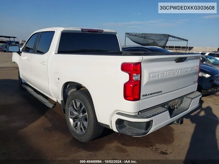 3GCPWDEDXKG303608 2019 Chevrolet Silverado 1500 Rst