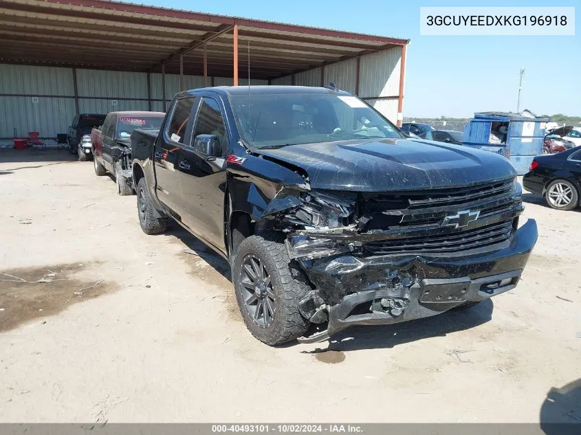 2019 Chevrolet Silverado 1500 Rst VIN: 3GCUYEEDXKG196918 Lot: 40493101