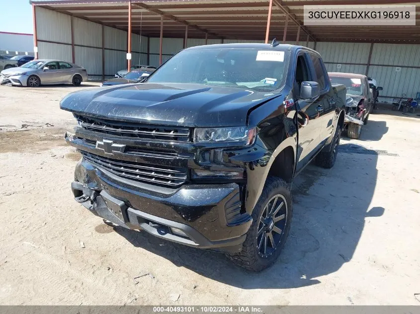 2019 Chevrolet Silverado 1500 Rst VIN: 3GCUYEEDXKG196918 Lot: 40493101