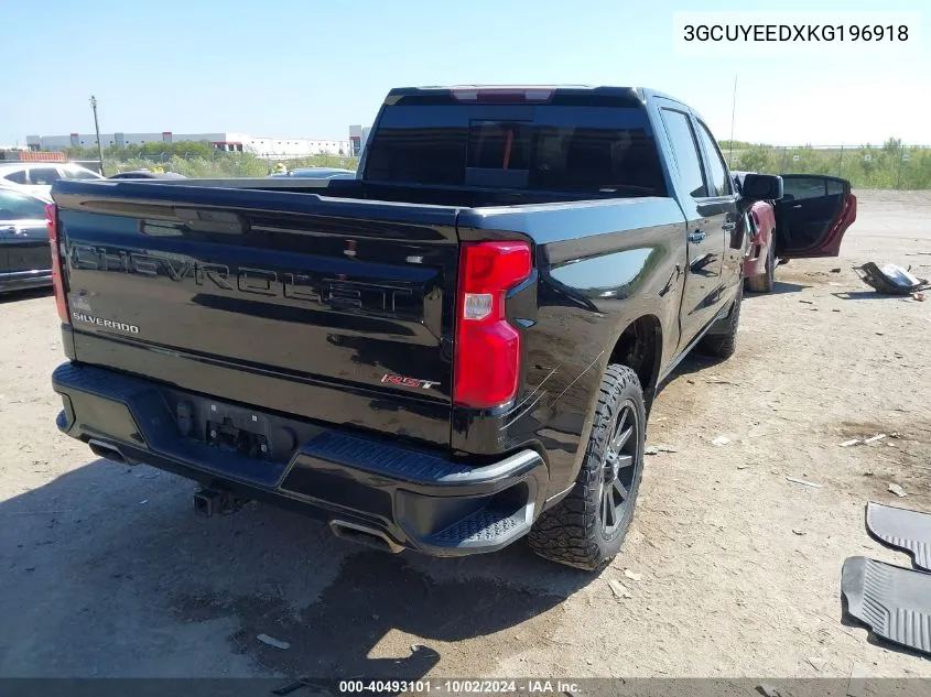 2019 Chevrolet Silverado 1500 Rst VIN: 3GCUYEEDXKG196918 Lot: 40493101