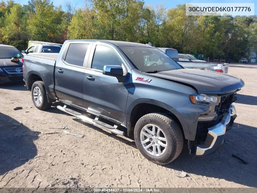 2019 Chevrolet Silverado 1500 Lt VIN: 3GCUYDED6KG177776 Lot: 40494437