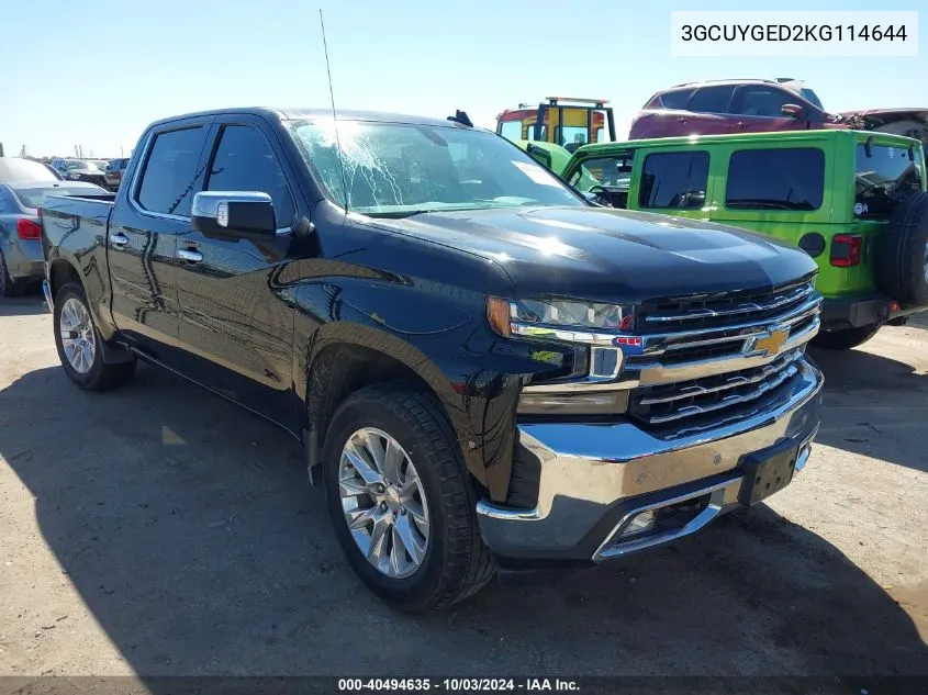 3GCUYGED2KG114644 2019 Chevrolet Silverado 1500 Ltz